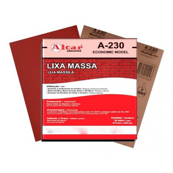 LIXA DE MAD/MASSA  GR.036 230   25PC 011