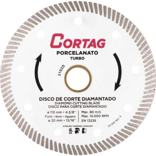 DISCO DIAM TURBO PORC  1PC 110MM