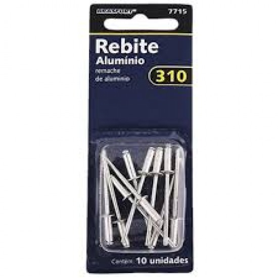 REBITE ALUMINIO 310            10PC 7715