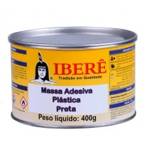 4494391 - MASSA PLASTICA 400GR PRETA         IBERE